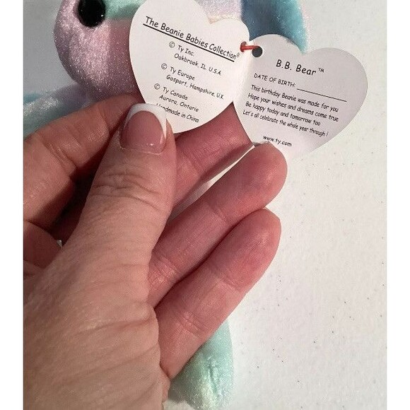 Lot Of Ty Beanie Baby America, Ariel, Birthday, Clubby II, Panda, Signature Bear - Picture 13 of 16